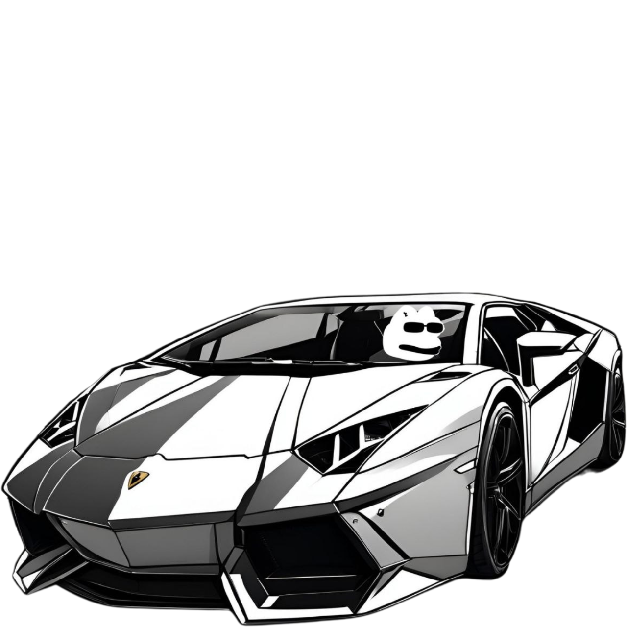 illustration of a dollar shaped character on a skateboard